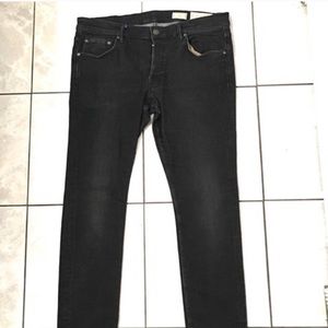 ALL SAINTS Black Cigarette Denim Jeans (Skinny)
